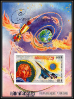 86225 Mi Bloc N°39 B Copernic Copernicus Concorde ** MNH Khmère Cambodia Cambodge Espace (space) Non Dentelé Imperf - Cambodja