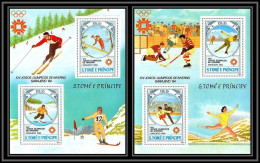86219 Sao Tome S Tome E Principe Mi N°143/146 Jeux Olympiques Olympic Games 1984 Sarajevo ** MNH Skating Ski Jump - Sao Tome And Principe