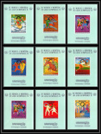 86221 Mi N°407/415 Jeux Olympiques Olympic Games 1976 Deluxe Miniature Sheets Montreal ** MNH Khmère Cambodia Cambodge - Sommer 1976: Montreal