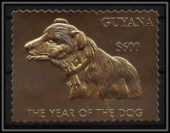 86198/ Guyana OR Gold ** MNH Chien (1994 The Year Of The Dog) - Guyane (1966-...)