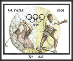86197/ Guyana Mi N°320 Argent Silver Atlanta 1996 Jeux Olympiques Olympic Games Tennis Golf 600$ ** MNH - Guiana (1966-...)