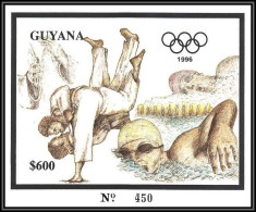 86191/ Guyana Mi N°322 Argent Silver 1996 Jeux Olympiques (olympic Games) Atlanta Natation Judo Swimming 600$ ** MNH - Guyane (1966-...)