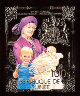 86184b/ Guinée Guinea Mi N°1042 B Reine Queen Mother Elisabeth 2 Lady Di Diana OR Gold ** MNH Non Dentelé Imperf - Royalties, Royals