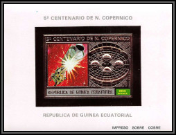 86171/ Guinée équatoriale Guinea Mi N°100 B Centenario Copernico Copernic Non Dentelé Imperf OR Gold MNH Espace Space - Afrika