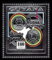 86162a/ Guyana Mi N°235 A Lion's Club Rotary Overprint SEOUL 1995 In Black Argent Silver ** MNH Korea - Rotary Club