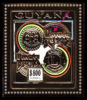 86160c/ Guyana Mi N°234 A Lion's Club Rotary Overprint SEOUL 1995 In Black OR Gold ** MNH Korea - Guyane (1966-...)