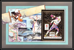 86155/ Guyana Mi N°205 A Jeux Olympiques (olympic Games) Albertville 1992 FABRICE GUY Espace (space) OR Gold ** MNH - Guyane (1966-...)