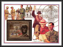 86153/ Guyana Mi N°169 A De Gaulle Churchill Appel BBC 1940/1990 OR Gold ** MNH - De Gaulle (Général)