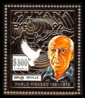 86150c Guyana Mi 232 PICASSO Expo Seville 1992 Tableau Painting Jeux Olympiques (olympic Games) Barcelona OR Gold ** MNH - Guyane (1966-...)