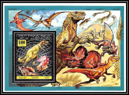 86152/ Guyana Mi N°373 A Animaux Préhistoriques Prehistoric Tyrannosaurus Silver Argent 1993 ** MNH - Guyana (1966-...)