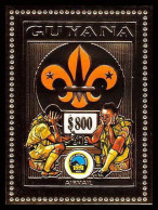 86144d/ Guyana Mi N°236 A Ba Scouts Gold Or ** MNH Champignons Mushrooms Funghi 800$ - Guyane (1966-...)