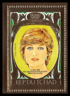 86123b/ Tchad Mi N°124 A 21th Lady Di Diana SPENCER Anniversary Overprint 1982 Prince Williams OR Gold ** MNH - Royalties, Royals