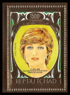 86123b/ Tchad Mi N°124 A 21th Lady Di Diana SPENCER Anniversary Overprint 1982 Prince Williams OR Gold ** MNH - Tchad (1960-...)