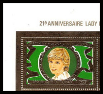 86118b/ Tchad Mi N°906 A 21th Lady Di Diana Anniversary 1982 OR Gold ** MNH  - Tsjaad (1960-...)