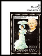 86113b/ Burkina Faso Mi N°1017 A Reine Queen Mother Elisabeth 2 1985 OR Gold ** MNH  - Burkina Faso (1984-...)