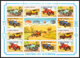 86417 Sao Tome E Principe Mi N°852/855 A Voiture (Cars) Rover Renault Morris Delage 1983 ** MNH - Sao Tomé E Principe