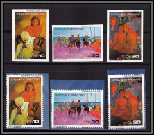 86414b Sao Tome E Principe Mi N°515/520/521 Paul Gauguin Essen Museum Tableau (Painting) 1978 Cote 22 Non Dentelé Imperf - Impressionismus