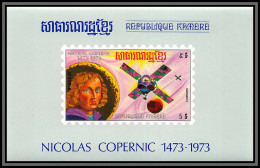 86404B Mi 41 Y&t 343 B Mariner 2 Copernicus Copernic Espace Space Khmère Cambodge Cambodia Deluxe Miniature Sheet 1974 - Astronomy