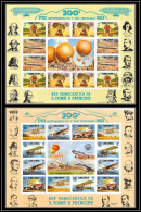 86416 Sao Tome E Principe Mi N°830/836 B Montgolfier 1783/1983 Avion Plane Ballon Balloon Non Dentelé Imperf Concorde - Fesselballons