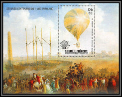 86399 Sao Tome E Principe 1983 Mi 127 A Lunardi Ballon Baloon Segundo Centenario Do 1e Voo Tripulado ** MNH  - Sao Tome And Principe