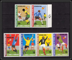 86382 Sao Tome E Principe Mi N°754/759 A Football Soccer ESPANA 82 1982 World Cup ** MNH DISCOUNT COTE 14 Euros - 1982 – Spain
