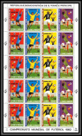 86380 Sao Tome E Principe Mi N°754/757 A Football Soccer ESPANA 82 1982 World Cup ** MNH Feuille Complete (sheet) - 1982 – Espagne