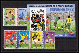 86381 Sao Tome E Principe Mi N°754/759 A BF Bloc 83 Football Soccer ESPANA 82 1982 World Cup ** MNH - 1982 – Spain