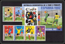 86381 Sao Tome E Principe Mi N°754/759 A BF Bloc 83 Football Soccer ESPANA 82 1982 World Cup ** MNH - Sao Tome Et Principe