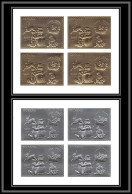 86389 Guyana Mi N°4304-4305 BA Noel 1993 Christmas Neige OR Silver Argent Gold Stamps ** MNH Bloc 4 Cote 120 Euros - Noël