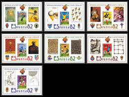 86375 Sao Tome E Principe Mi BF Blocs N°83/88 Football Soccer ESPANA 82 1982 World Cup ** MNH - Sao Tome And Principe