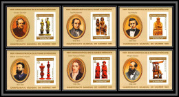 86372z Sao Tome E Principe Mi BF N°61/66 B échecs Chess Xadrez 1981 ** MNH Deluxe Blocs Cote 80 Euros - Echecs