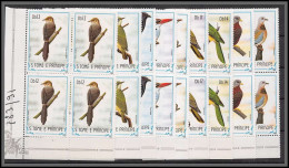 86357 Sao Tome E Principe 1983 Mi N°888/896 Oiseaux (birds) Vogel ** MNH Perroquets 9 Valeurs Bloc 4 - São Tomé Und Príncipe