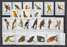86353 Sao Tome E Principe 1983 Mi N°879/900 Oiseaux (birds) Vogel ** MNH Perroquets Chouette Parrot Owl COMPLET - Sao Tome And Principe