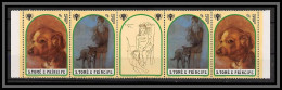 86312 Sao S Tome E Principe N°727/728 A Chien Chiens Dogs Dog Imperf ** MNH 1981 Tableau (Painting) Picasso Gutter PAR - São Tomé Und Príncipe