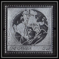 86252 Gambie Gambia - Mi N°5560 Pape Jean Paul 2 Religion Christianism Christianisme Silver Argent ** MNH Pope 2005  - Pausen