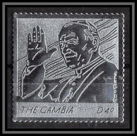 86249 Gambie Gambia - Mi N°5556 Pape Jean Paul 2 Religion Christianism Christianisme Silver Argent ** MNH Pope 2005  - Gambie (1965-...)