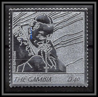 86245 Gambie Gambia - Mi N°5551 Pape Jean Paul 2 Religion Christianism Christianisme Silver Argent ** MNH Pope 2005  - Gambia (1965-...)