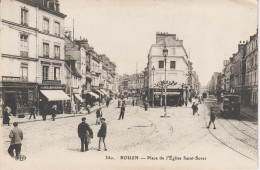 ROUEN (76) Place De L'Eglise Saint-Sever En 1915 - Rouen