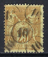 FRANCE Ca.1879:  Le Y&T 92 Obl. 5x La Marque "10 Au Tampon" RR - 1876-1898 Sage (Tipo II)