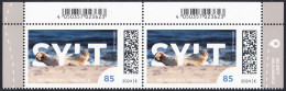 !a! GERMANY 2024 Mi. 3831 MNH Horiz.PAIR From Upper Right & Left Corners - German Vacation Destinations: Sylt - Unused Stamps