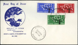 Europa CEPT 1962 Chypre - Cyprus - Zypern FDC7 Y&T N°207 à 209 - Michel N°215 à 217 - 1962