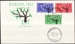Europa CEPT 1962 Chypre - Cyprus - Zypern FDC9 Y&T N°207 à 209 - Michel N°215 à 217 - 1962