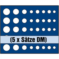 Safe Tableau Für Combi-Kassette NOVA DeLuxe Für 5 DM-Kursmünzen-Sätze 63441 Neu - Supplies And Equipment