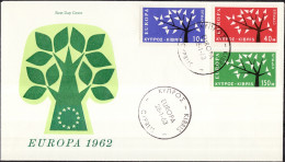 Chypre - Cyprus - Zypern FDC5 1962 Y&T N°207 à 209 - Michel N°215 à 217 - EUROPA - Briefe U. Dokumente