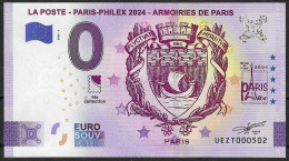 FRANCE 2023 - Billet Souvenir / Touristique - PARIS - PHILEX 2024 - Les Armoiries De La Ville De Paris - Other & Unclassified