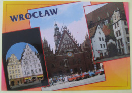 Wrocław / Breslau - Mehrbildkarte "Kamieniczki W Rynku" / Auto - Poland