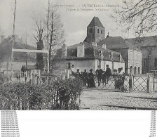 CPA (47) SAUVETERRE-la-LEMANCE.   L'église, Le Presbytère, Le Château, Animé, Passage à Niveau. ..G741 - Sonstige & Ohne Zuordnung