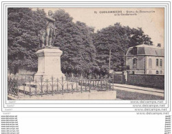 Cpa  Réf-JP-T105 (  Dép 77 à  COULOMMIERS  )    La Statue De  Beaurepaire  Et La Gendarmerie - Coulommiers