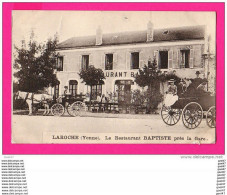CPA (Réf : Z930) LAROCHE (89 YONNE) Le Restaurant Baptiste Près De La Gare (animée, Calèche) - Laroche Saint Cydroine