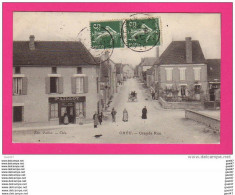 CPA (Réf : Z936) CHÉU (89 YONNE) Grande Rue  (animée, Prêtre, Débit De Tabac Paillot) - Sonstige & Ohne Zuordnung